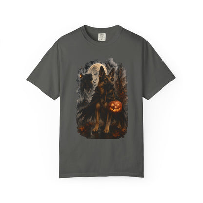 German Shepherd Headless Horseman Inspired Halloween Comfort Colors Shirt