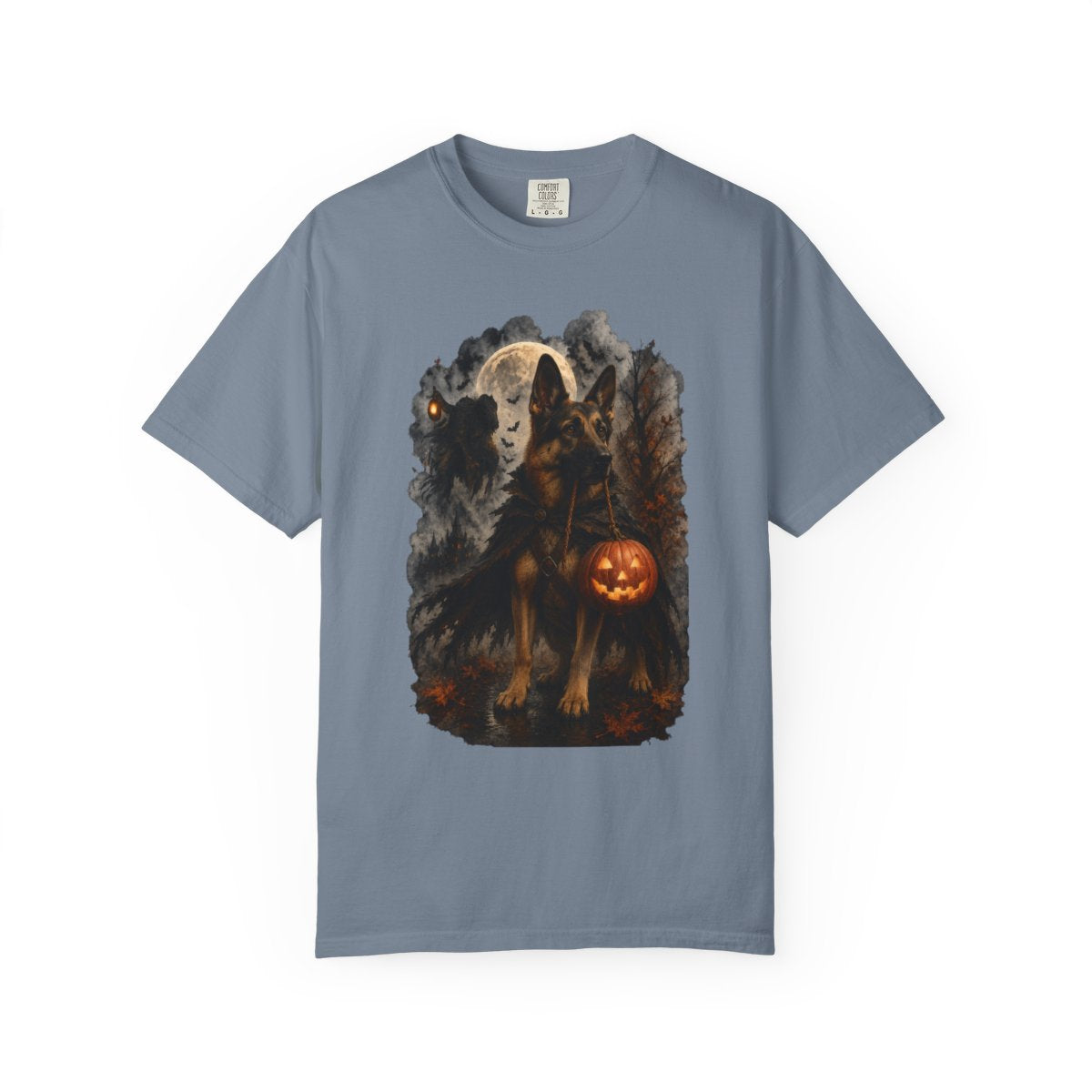 German Shepherd Headless Horseman Inspired Halloween Comfort Colors Shirt