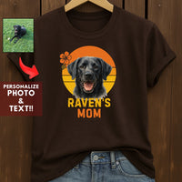 Load image into Gallery viewer, Personalized Watercolor  Dog Mom-Shirt – Custom Pet Name Tee with Dog Portrait – Gift for Dog Lovers &amp; Pet Moms
