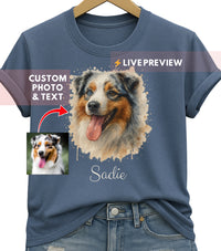 Load image into Gallery viewer, Custom Watercolor Pet Shirt
