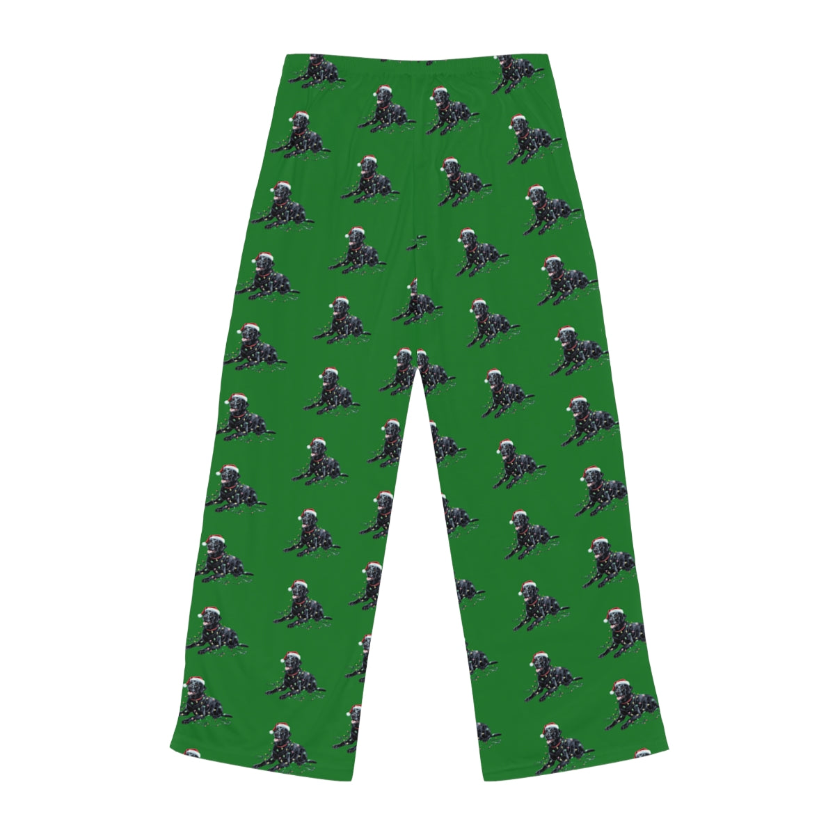 Black Labrador Christmas Pajama Pants, Festive Dog Lover Lounge Pants