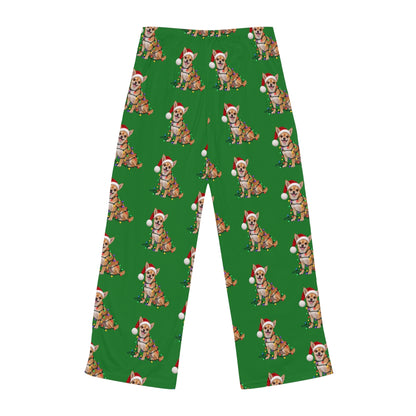 Tan Chihuahua Christmas Pajama Pants