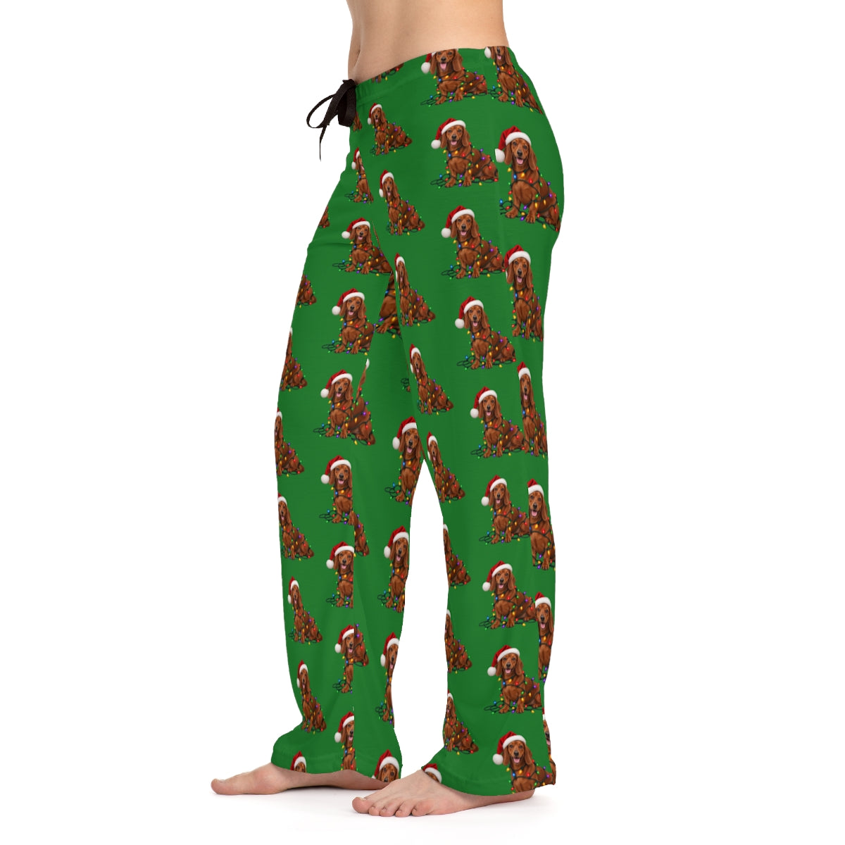 Red Dachshund Christmas Pajama Pants