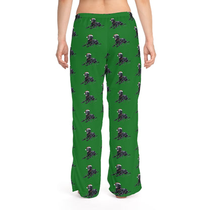 Black Labrador Christmas Pajama Pants, Festive Dog Lover Lounge Pants