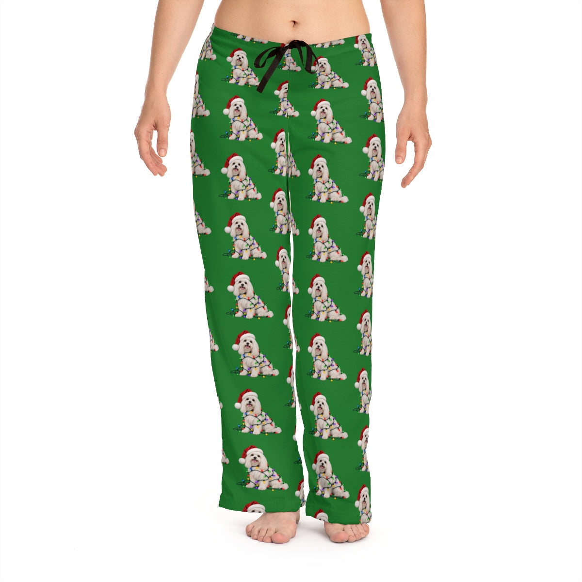 Maltese Christmas Pajama Pants