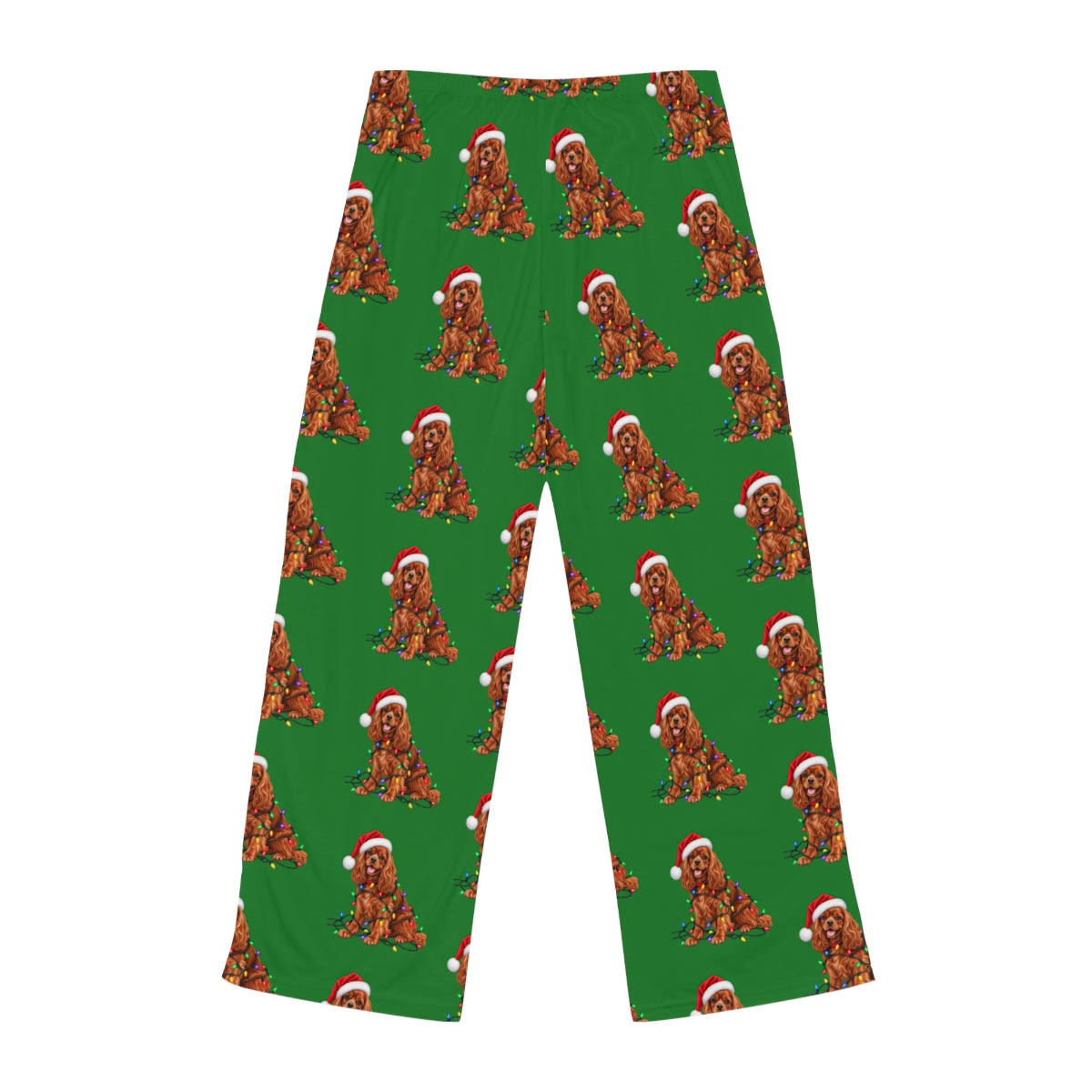 Ruby Cavalier Christmas Pajama Pants, Festive Dog Lounge Pants, Holiday Gift