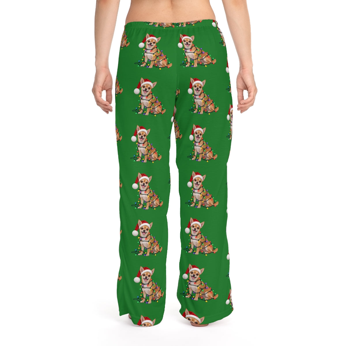 Tan Chihuahua Christmas Pajama Pants
