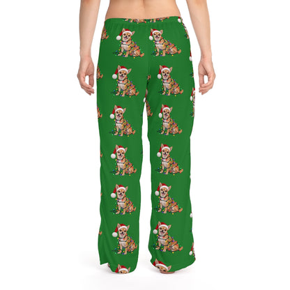 Tan Chihuahua Christmas Pajama Pants