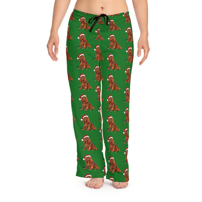 Ruby Cavalier Christmas Pajama Pants, Festive Dog Lounge Pants, Holiday Gift