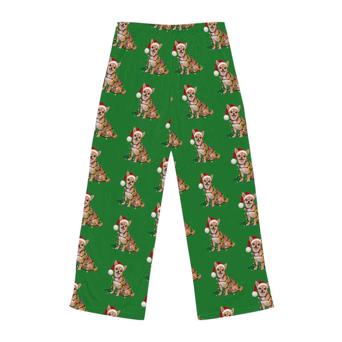 Tan Chihuahua Christmas Pajama Pants