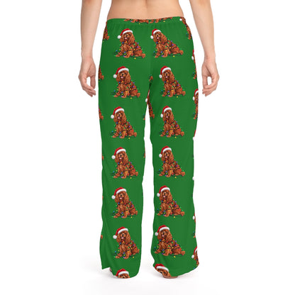 Ruby Cavalier Christmas Pajama Pants, Festive Dog Lounge Pants, Holiday Gift