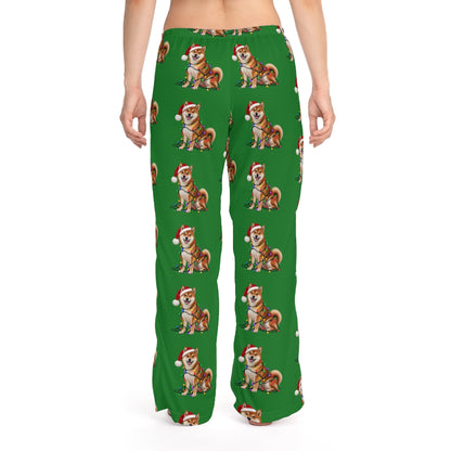 Red Shiba Inu Christmas Pajama Pants