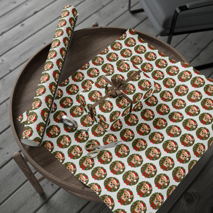 Tan Chihuahua Christmas Wrapping Paper, Holiday Gift Wrap for Chihuahua Moms and Dog Lovers