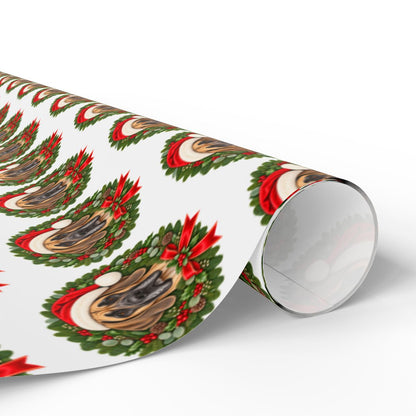 Fawn Great Dane Christmas Wrapping Paper, Holiday Gift Wrap for Great Dane Lovers