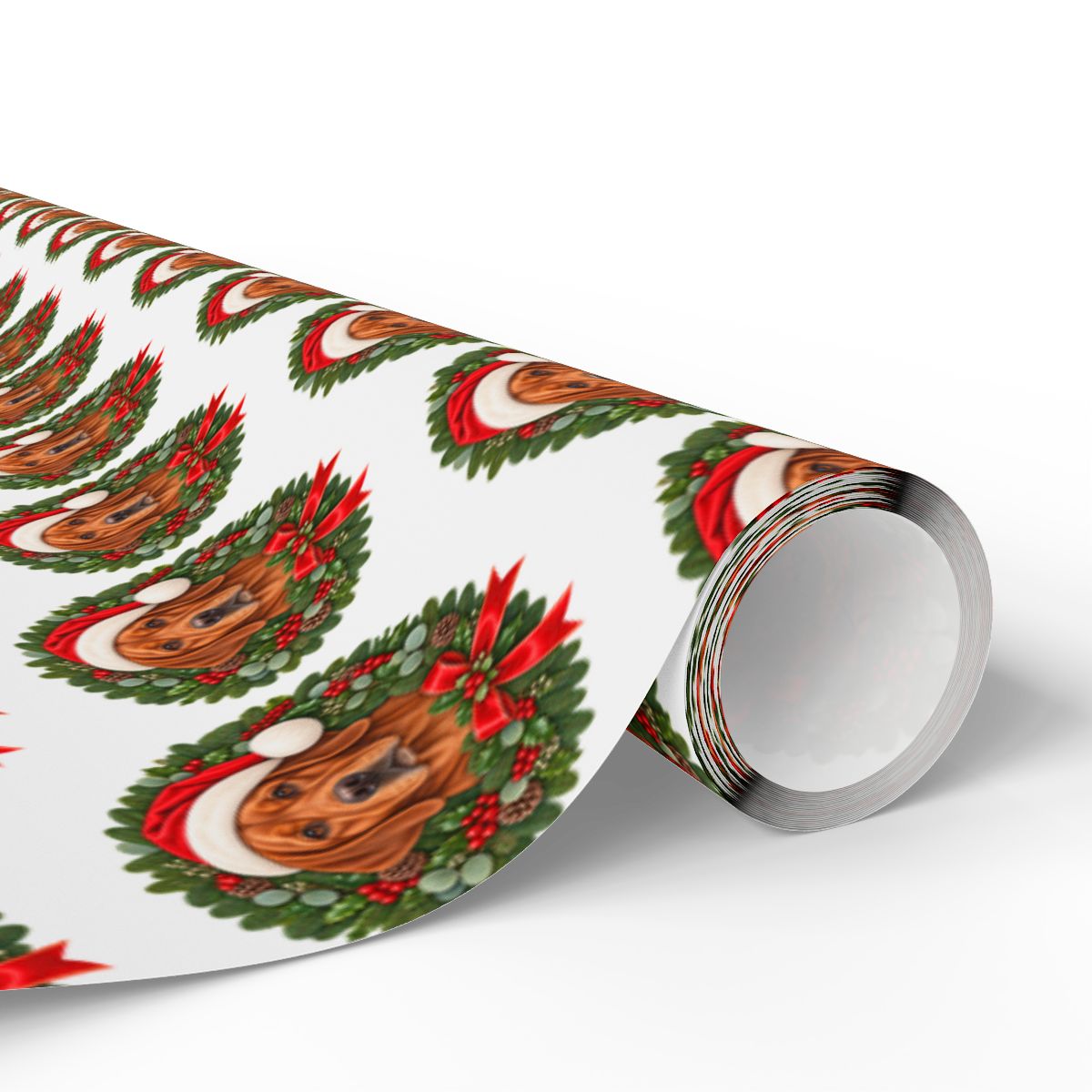 Fox Red Labrador Christmas Wrapping Paper, Holiday Gift Wrap for Lab Lovers and Dog Moms