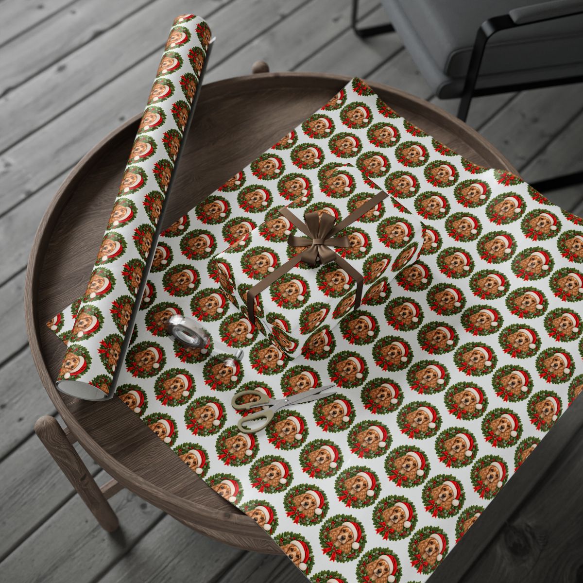 Cocker Spaniel Christmas Wrapping Paper, Holiday Gift Wrap for Cocker Spaniel Lovers, Dog Moms