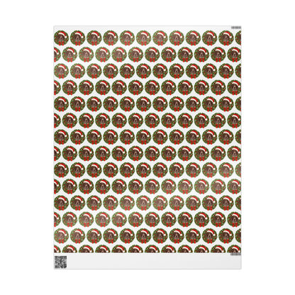 German Shorthaired Pointer Christmas Wrapping Paper, GSP Holiday Gift Wrap for Dog Lovers