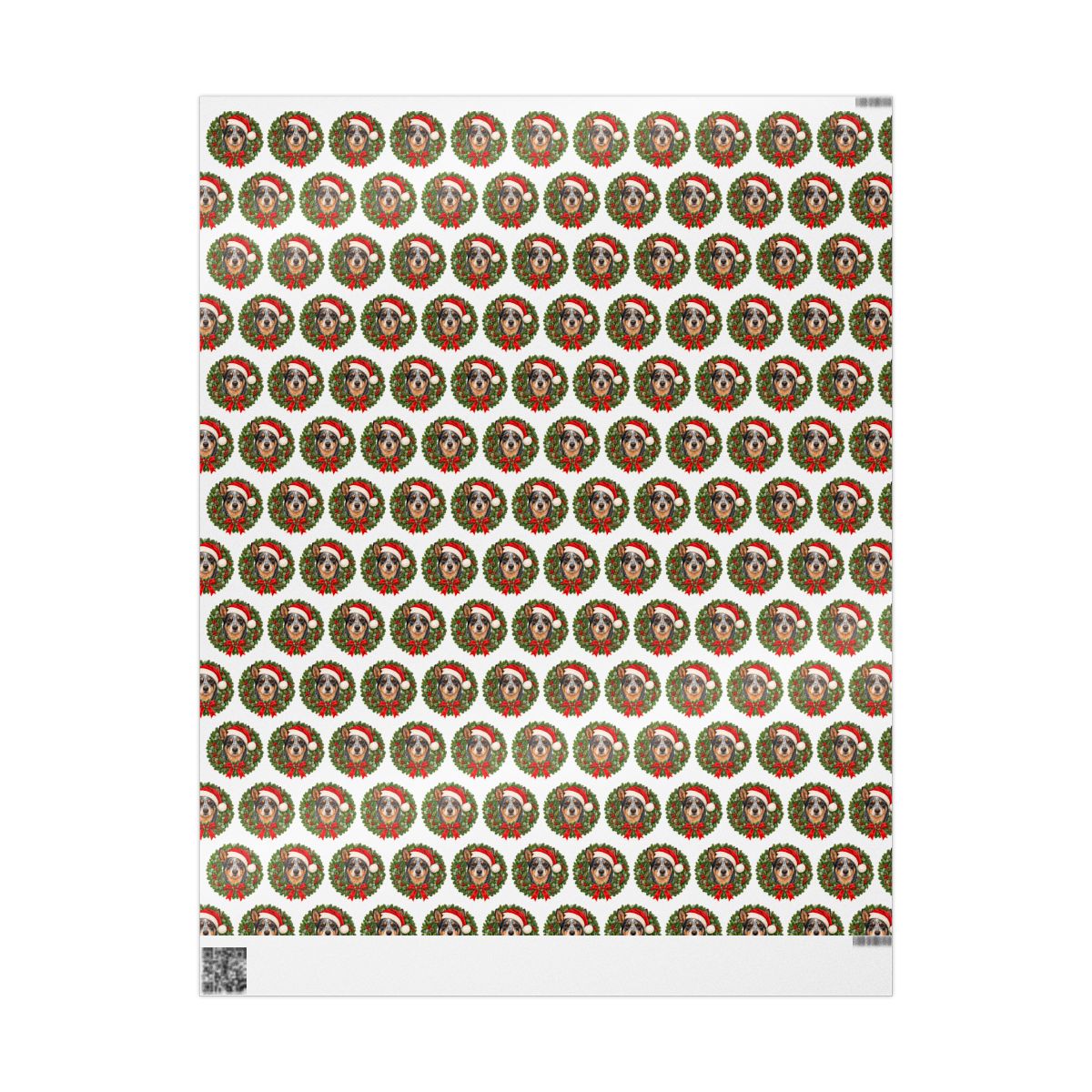 Australian Cattle Dog Christmas Wrapping Paper, Blue Heeler Gift Wrap, Dog Lover Holiday Paper