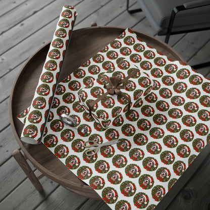 Pitbull Christmas Wrapping Paper, Holiday Gift Wrap for Pit Bull Lovers and Dog Moms