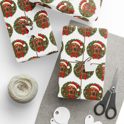 Rhodesian Ridgeback Christmas Wrapping Paper, Holiday Gift Wrap for Ridgeback Lovers and Dog Moms