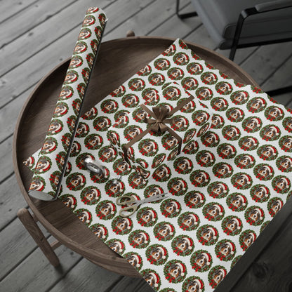Australian Shepherd Christmas Wrapping Paper, Aussie Dog Gift Wrap, Holiday Paper for Dog Lovers