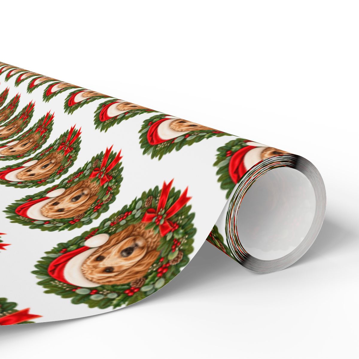Goldendoodle Christmas Wrapping Paper, Holiday Gift Wrap for Doodle Lovers and Dog Moms