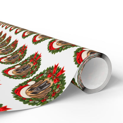 Fawn Great Dane Christmas Wrapping Paper, Holiday Gift Wrap for Great Dane Lovers