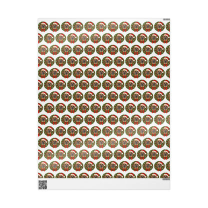 Fawn Great Dane Christmas Wrapping Paper, Holiday Gift Wrap for Great Dane Lovers