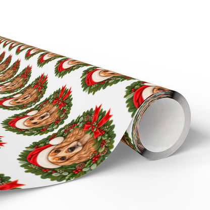 Cocker Spaniel Christmas Wrapping Paper, Holiday Gift Wrap for Cocker Spaniel Lovers, Dog Moms