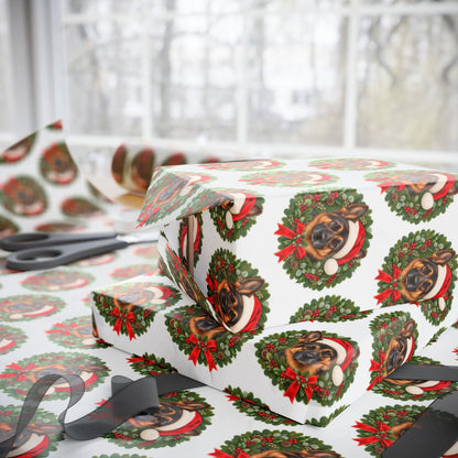 German Shepherd Christmas Wrapping Paper, Holiday Gift Wrap for German Shepherd Lovers, Dog Moms