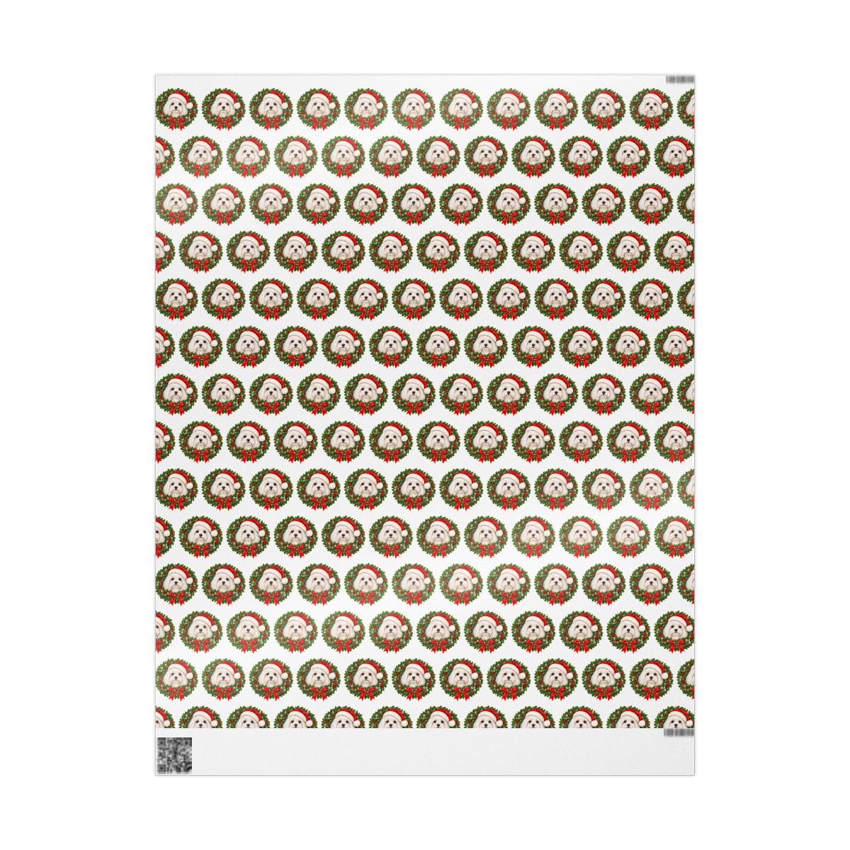 Maltese Christmas Wrapping Paper, Holiday Gift Wrap for Maltese Lovers and Dog Moms