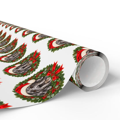 Merle Great Dane Christmas Wrapping Paper, Holiday Gift Wrap for Great Dane Lovers