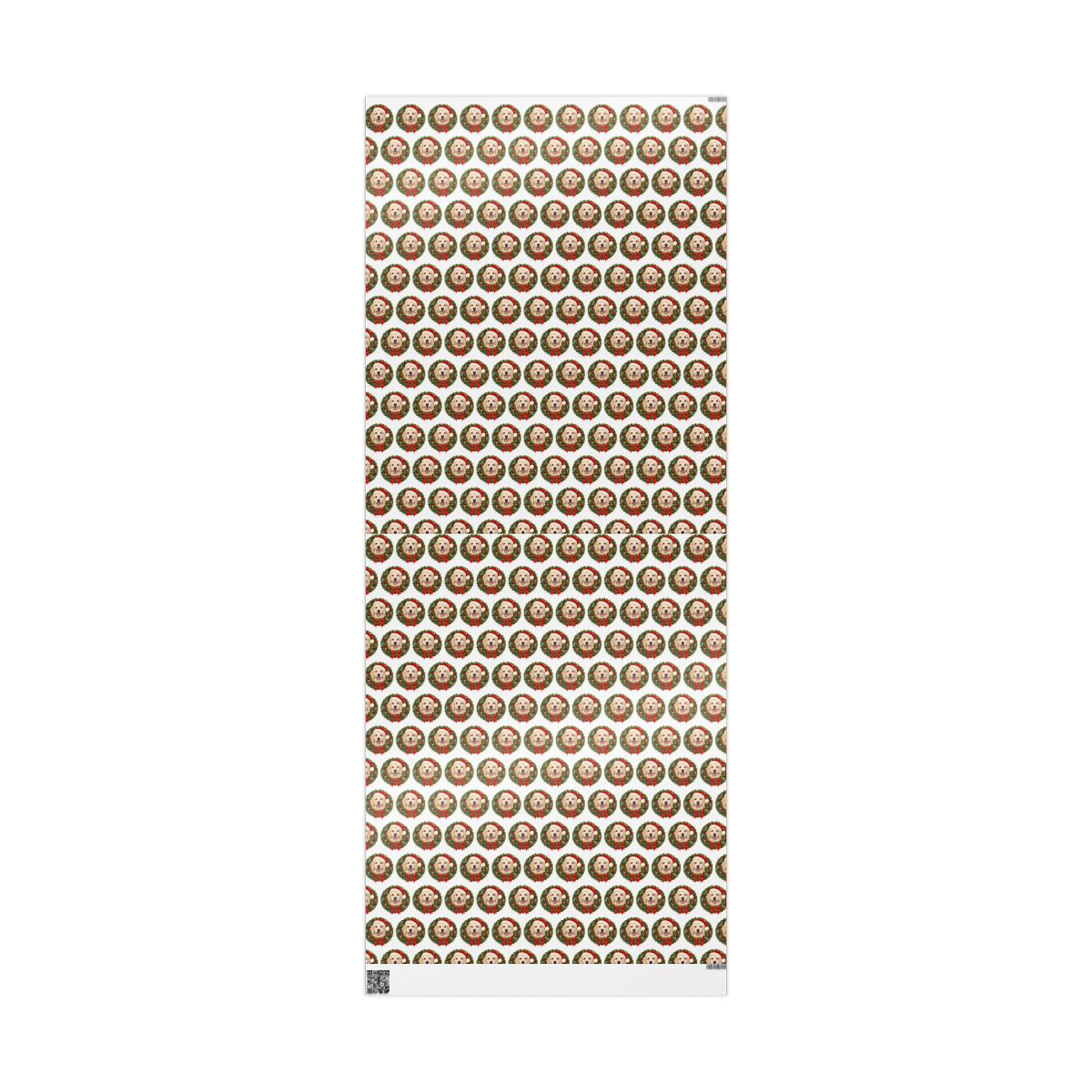 English Cream Golden Retriever Christmas Wrapping Paper, Holiday Gift Wrap for Golden Lovers