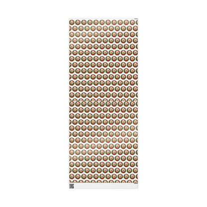 English Cream Golden Retriever Christmas Wrapping Paper, Holiday Gift Wrap for Golden Lovers