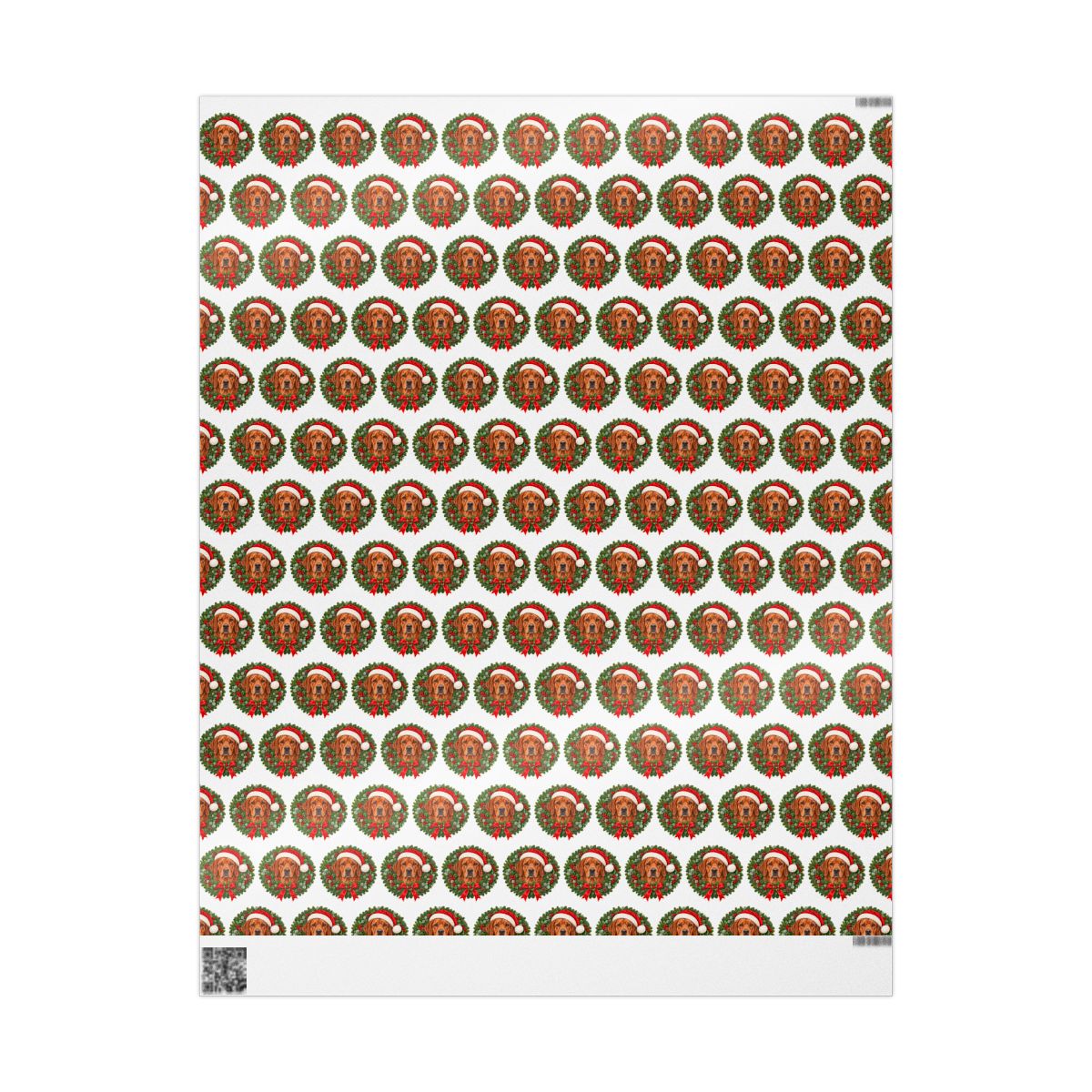 Fox Red Labrador Christmas Wrapping Paper, Holiday Gift Wrap for Lab Lovers and Dog Moms