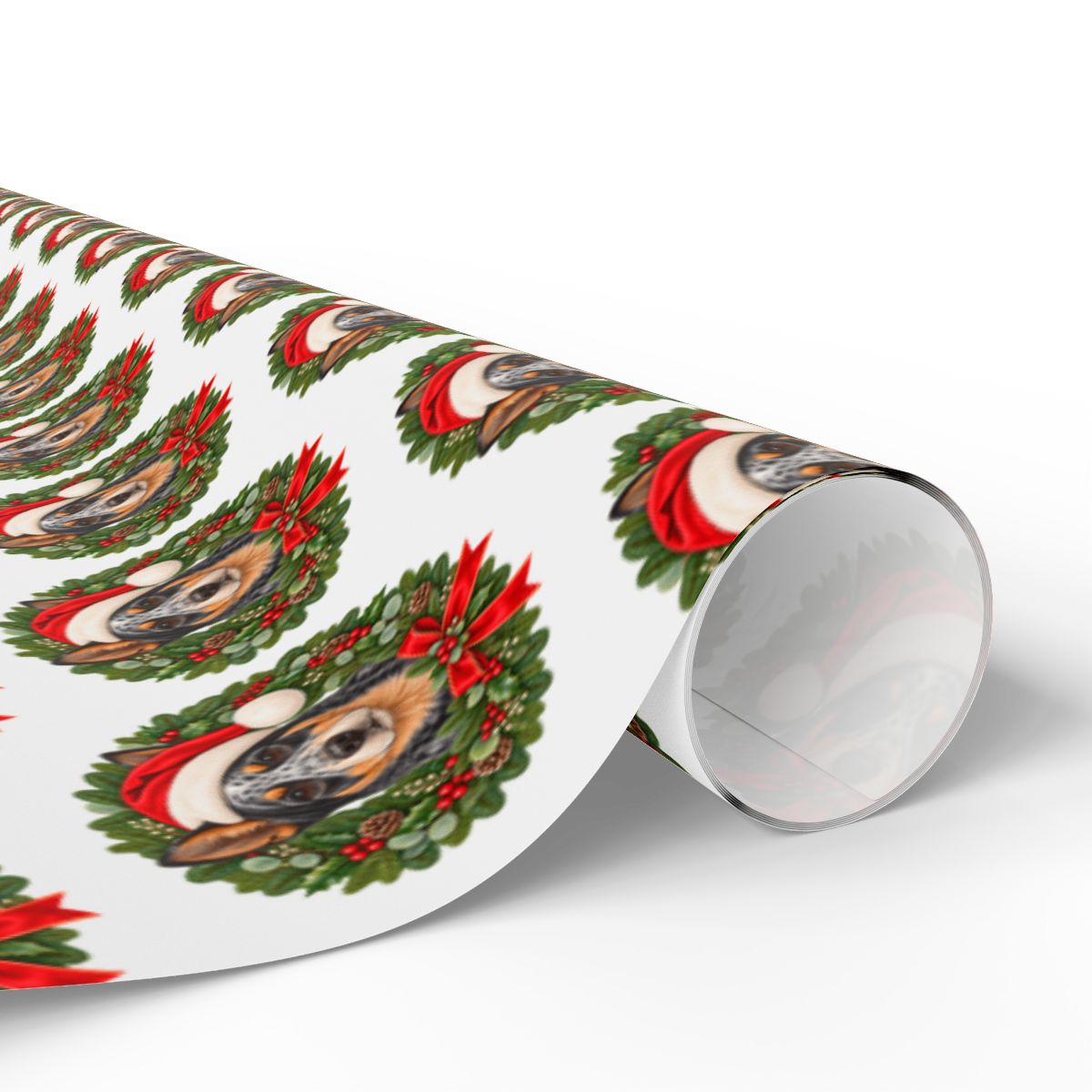 Australian Cattle Dog Christmas Wrapping Paper, Blue Heeler Gift Wrap, Dog Lover Holiday Paper