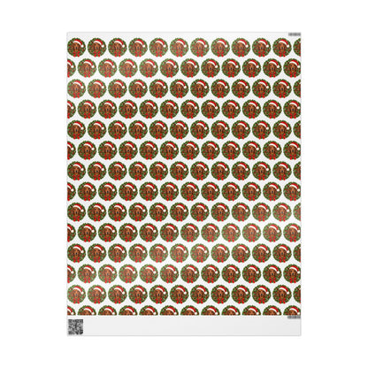 Red Dachshund Christmas Wrapping Paper, Doxie Gift Wrap for Wiener Dog Lovers