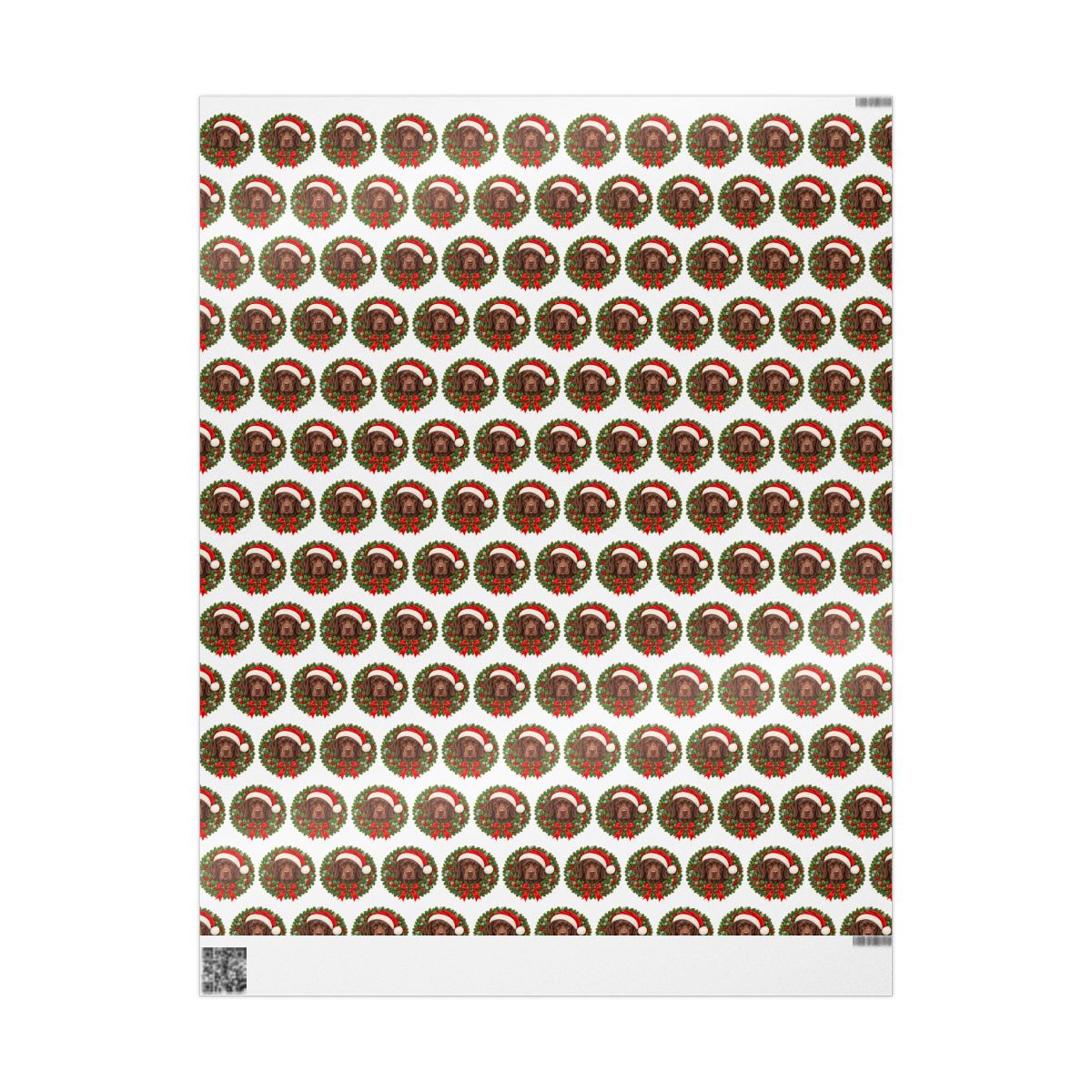 Chocolate Labrador Christmas Wrapping Paper, Holiday Gift Wrap for Lab Lovers and Dog Moms