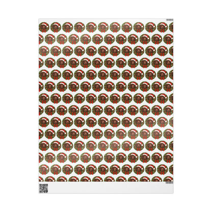 Chocolate Labrador Christmas Wrapping Paper, Holiday Gift Wrap for Lab Lovers and Dog Moms