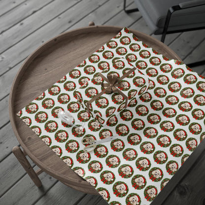 Poodle Christmas Wrapping Paper, Holiday Gift Wrap for Poodle Lovers and Dog Moms