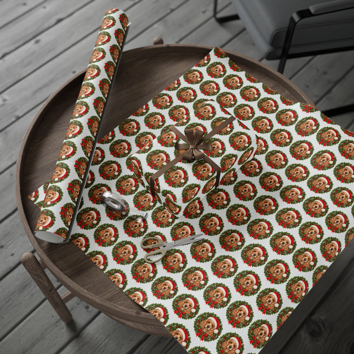 Cocker Spaniel Christmas Wrapping Paper, Holiday Gift Wrap for Cocker Spaniel Lovers, Dog Moms