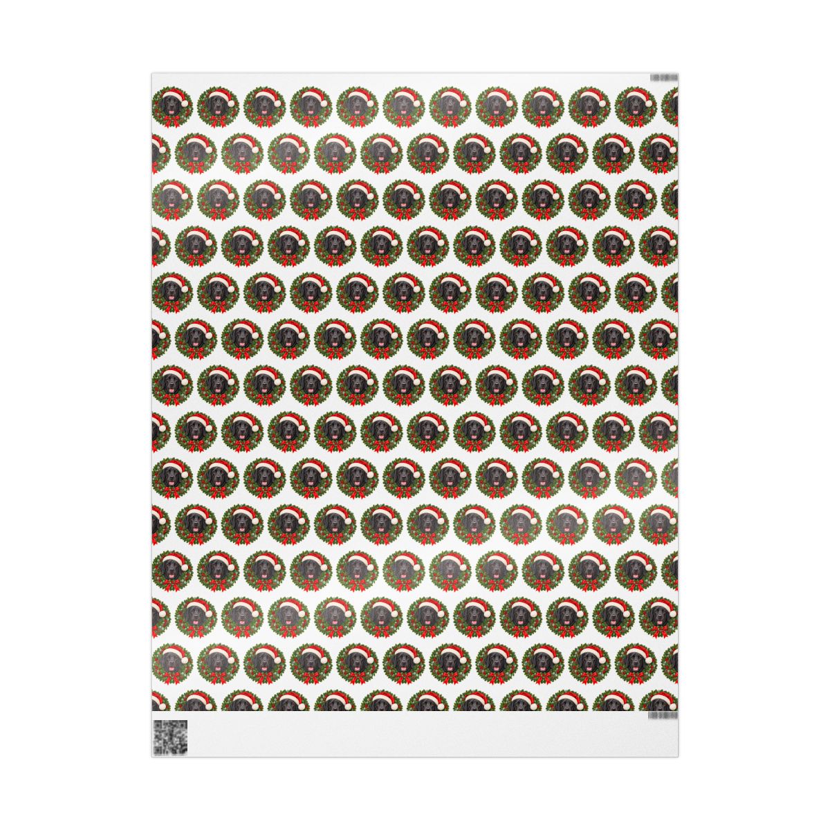 Black Labrador Christmas Wrapping Paper, Holiday Gift Wrap for Lab Lovers and Dog Moms