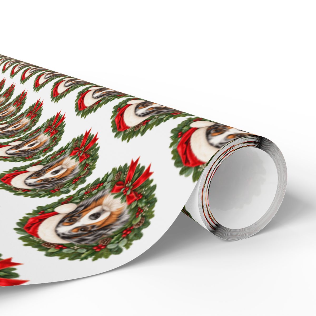 Australian Shepherd Christmas Wrapping Paper, Aussie Dog Gift Wrap, Holiday Paper for Dog Lovers