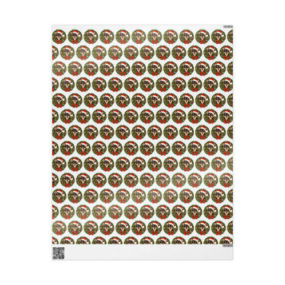 Black Chihuahua Christmas Wrapping Paper, Holiday Gift Wrap for Chihuahua Moms and Dog Lovers