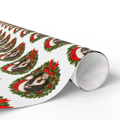 Bernedoodle Christmas Wrapping Paper, Holiday Gift Wrap for Bernedoodle Lovers, Festive Dog Paper