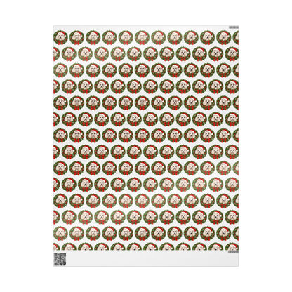 Poodle Christmas Wrapping Paper, Holiday Gift Wrap for Poodle Lovers and Dog Moms