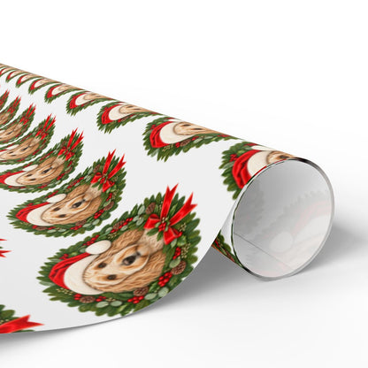 Labradoodle Christmas Wrapping Paper, Holiday Gift Wrap for Doodle Lovers and Dog Moms