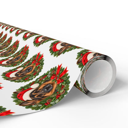 German Shepherd Christmas Wrapping Paper, Holiday Gift Wrap for German Shepherd Lovers, Dog Moms