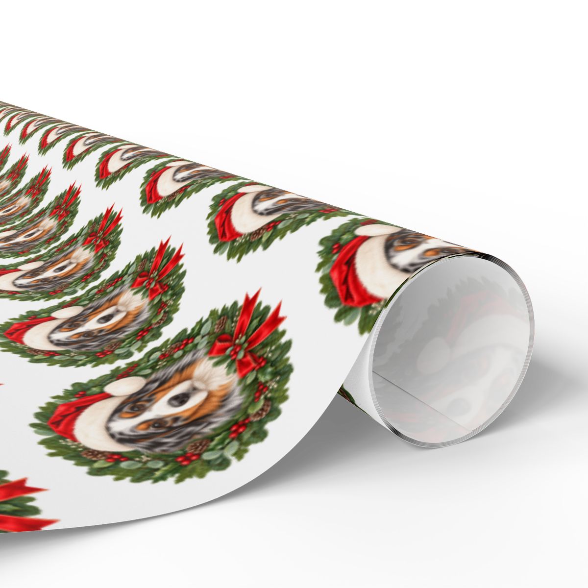 Australian Shepherd Christmas Wrapping Paper, Aussie Dog Gift Wrap, Holiday Paper for Dog Lovers
