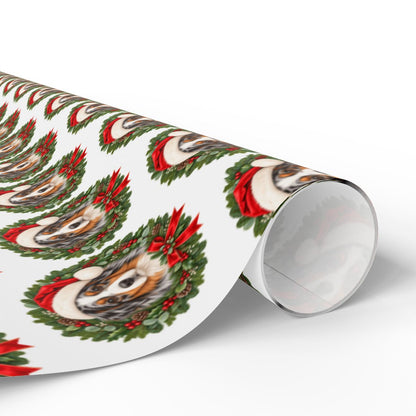 Australian Shepherd Christmas Wrapping Paper, Aussie Dog Gift Wrap, Holiday Paper for Dog Lovers